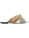 FENDI flat sandals,CANVAS100%