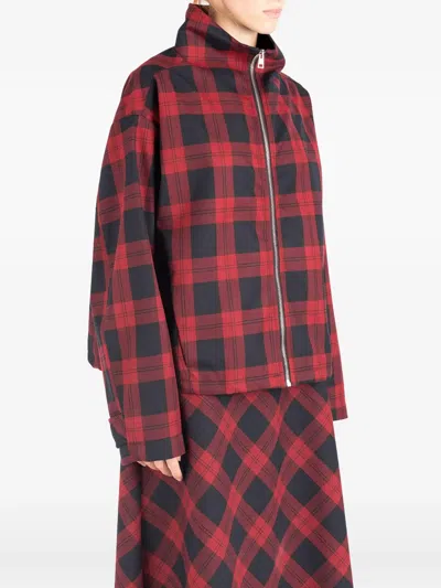 Société Anonyme Check-pattern Zip-up Jacket In Multi