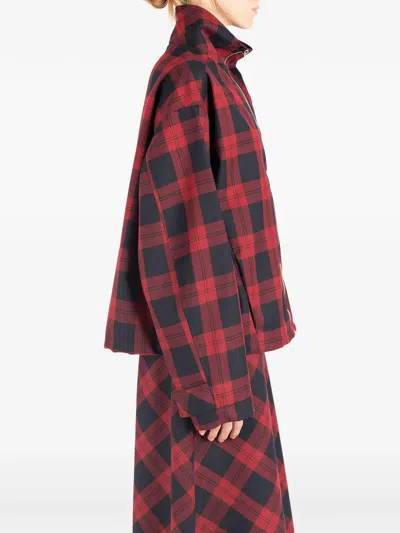 Société Anonyme Check-pattern Zip-up Jacket In Multi