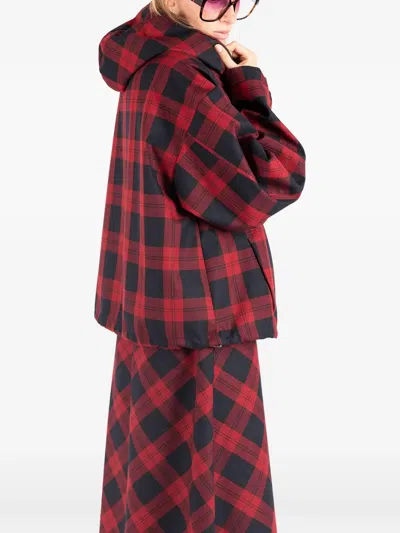 Société Anonyme Check-pattern Zip-up Jacket In Multi
