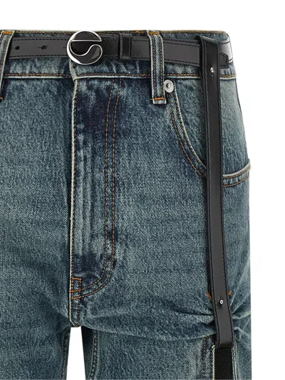 Coperni Belt-loop Jeans In Blue