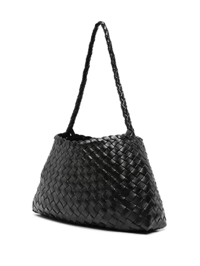 Dragon Diffusion Leather Shoulder Bag In Black