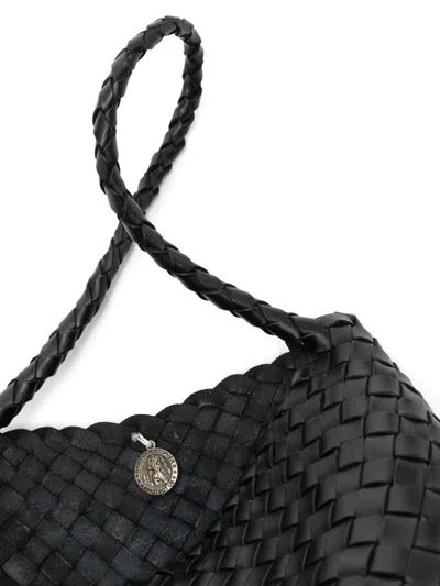 Dragon Diffusion Leather Shoulder Bag In Black