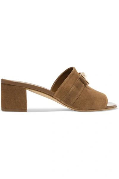 Shop Tod's Suede Mules