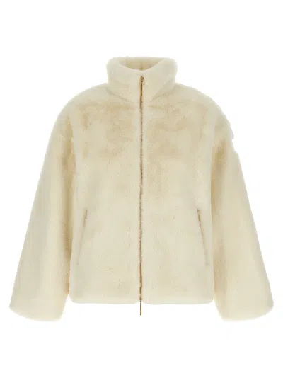 Tatras Plush Polyester Jacket In Neutral