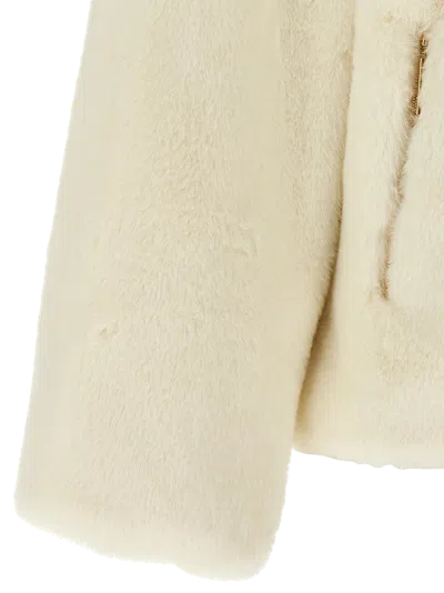 Tatras Plush Polyester Jacket In Neutral