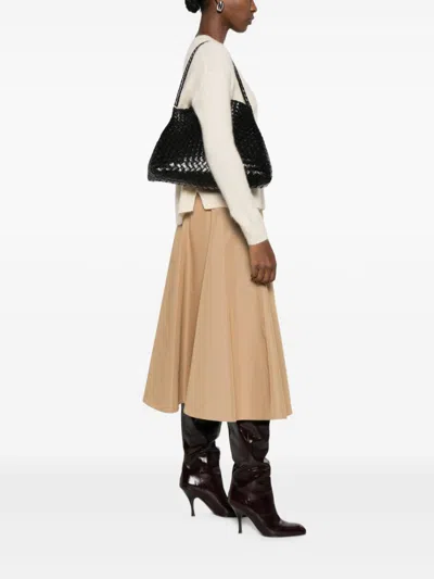 Dragon Diffusion Leather Shoulder Bag In Black