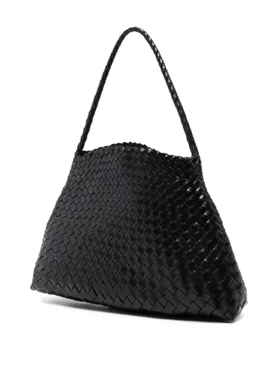 Dragon Diffusion Leather Shoulder Bag In Black