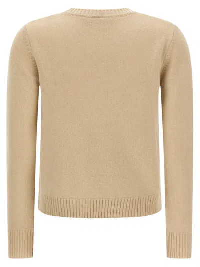 Max Mara Diamond Pattern Knit Sweater In Neutral