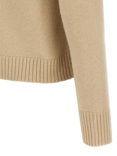 Max Mara Diamond Pattern Knit Sweater In Neutral