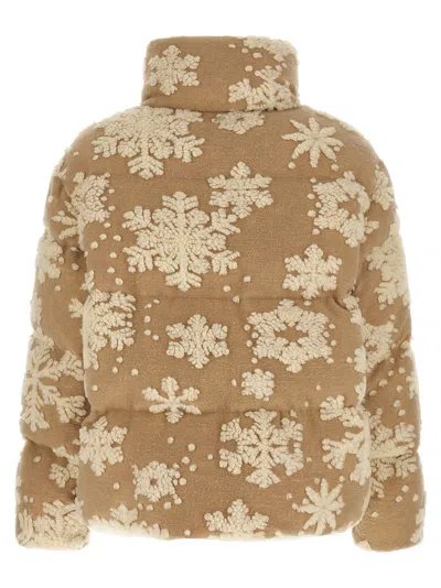 Herno Snowflake Down Jacket In Brown