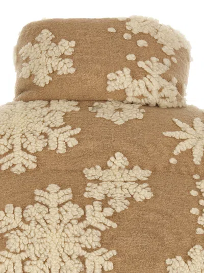 Herno Snowflake Down Jacket In Brown