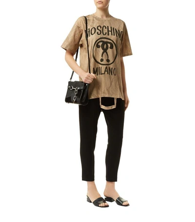 Shop Moschino Logo Print Oversized T-shirt