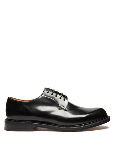 Church's Shannon Lw Leather Derby Shoes In Blue | ModeSens