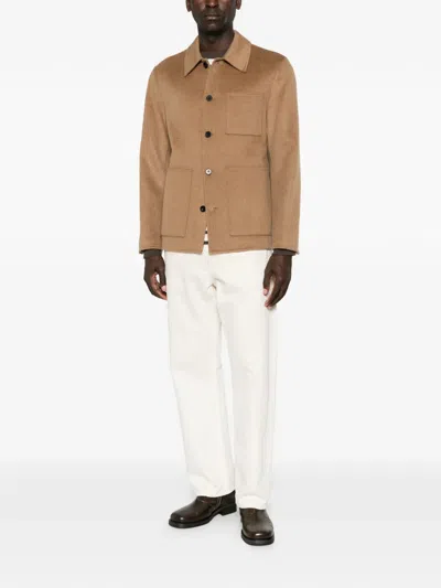 BUTTON-UP PATCH-POCKET JACKET