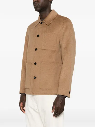 BUTTON-UP PATCH-POCKET JACKET