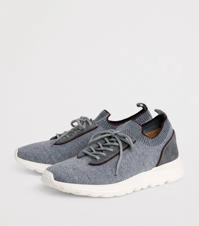 Eleventy Knitted Panel Sneakers In Multi
