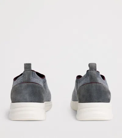 Eleventy Knitted Panel Sneakers In Multi