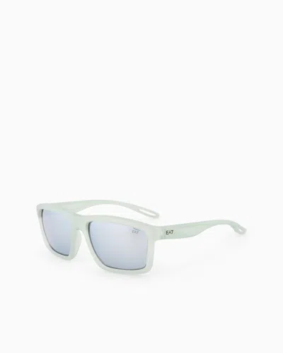 Ea7 Rectangular-shaped Sunglasses In White