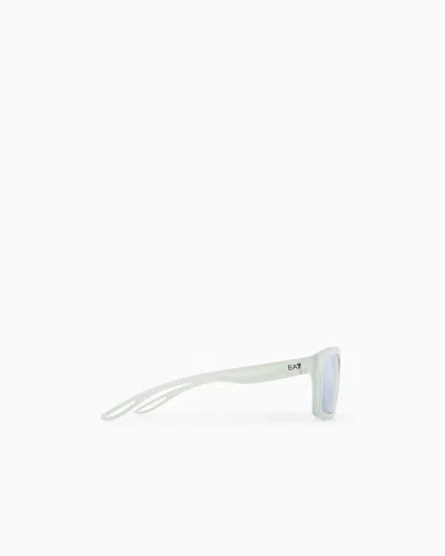 Ea7 Rectangular-shaped Sunglasses In White