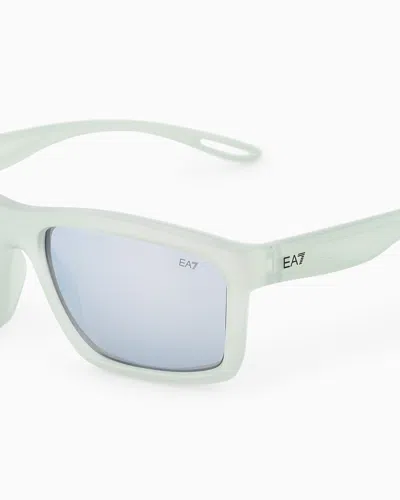 Ea7 Rectangular-shaped Sunglasses In White