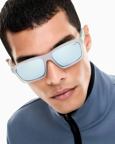 Ea7 Rectangular-shaped Sunglasses In White