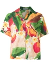 ISOLDA short sleeves mango blouse,LINEN/FLAX100%