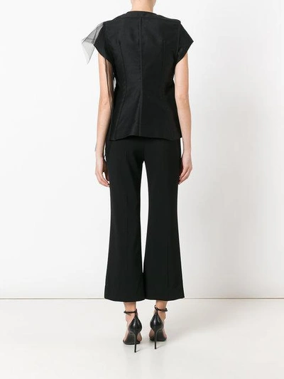 Rick Owens Net Flared Top In Black