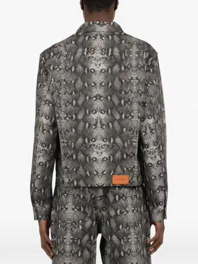 PYTHON-PRINT DENIM JACKET