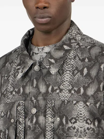 PYTHON-PRINT DENIM JACKET