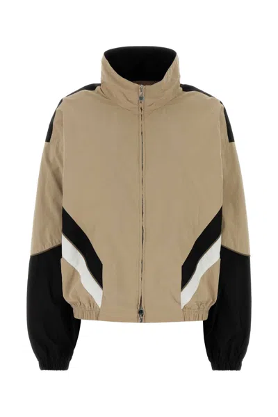 Stella Mccartney Polyester-blend Bomber Jacket With Viscose Lining In Neutral