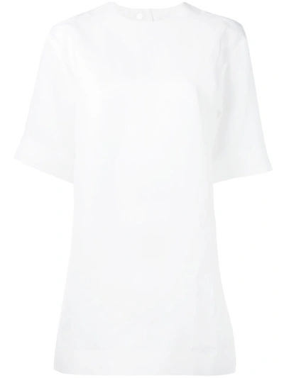 Calvin Klein Collection Side Slits T In White