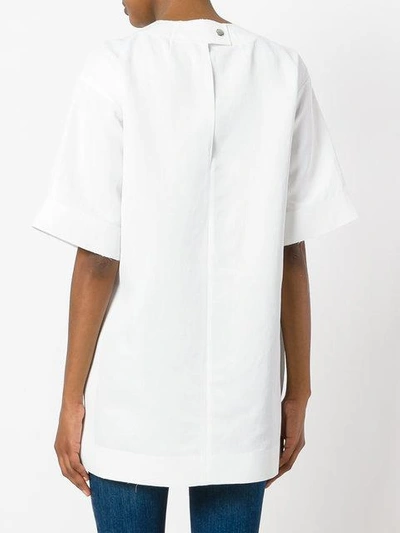 Shop Calvin Klein Collection Side Slits T In White