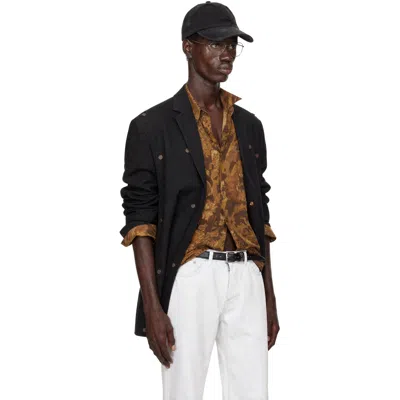 Y/project Black Snap Panel Blazer In Black