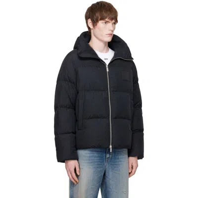 Off-white Black Patch Arrow Down Jacket In Black