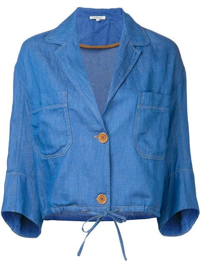 Shop Caramel Cropped Jacket - Blue