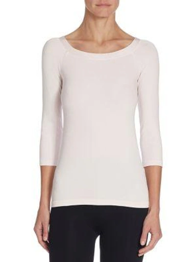 Shop Wolford Cordoba Pullover In Pale Rose
