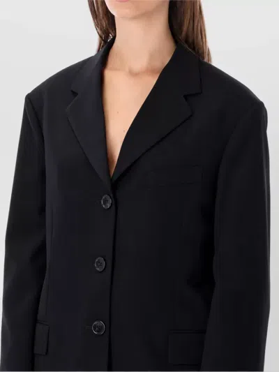 Loewe Oversized Single-breasted Blazer In Black