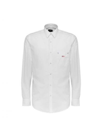 Shop Fendi No Words Shirt In Bianco