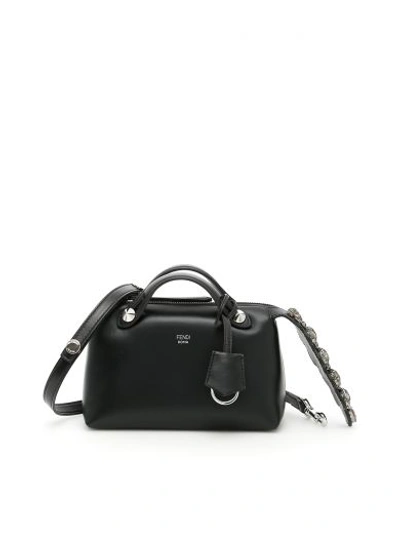 Shop Fendi Mini By The Way Bag In Nr+black Diamond+p|nero