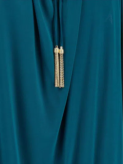 Balmain Solid Color Sleeveless Pullover Top In Blue