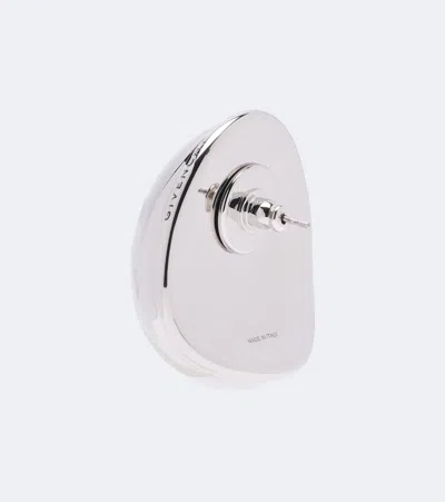 Givenchy Sculpt Earrings In Silver