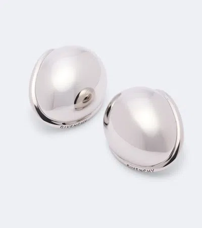 Givenchy Sculpt Earrings In Silver