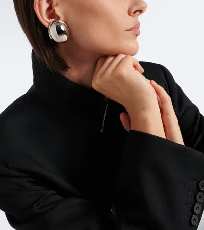 Givenchy Sculpt Earrings In Silver