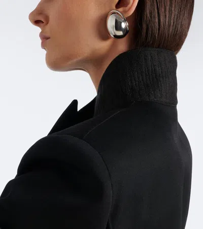 Givenchy Sculpt Earrings In Silver