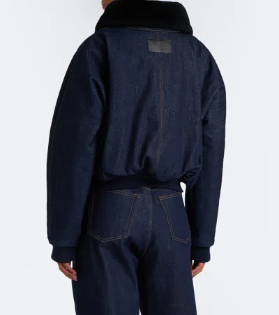 Givenchy Denim Blouson Jacket In Blue