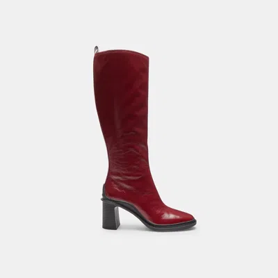 Coach Tall Boot In Red