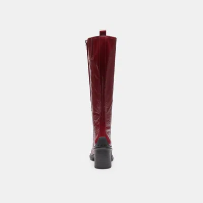 Coach Tall Boot In Red