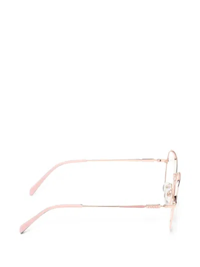 Pucci Square-frame Glasses In Pink