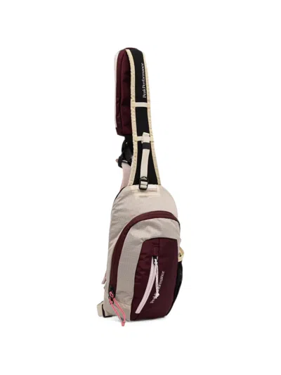 RIPSTOP-TEXTURE LOGO-PRINT BACKPACK